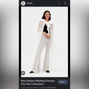 Daily Sleeper Snow White Pearl Embellished Cape